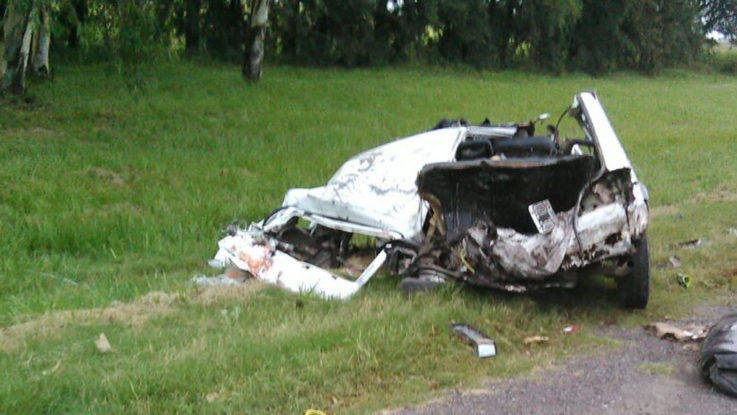 Asi quedo el fiat 147