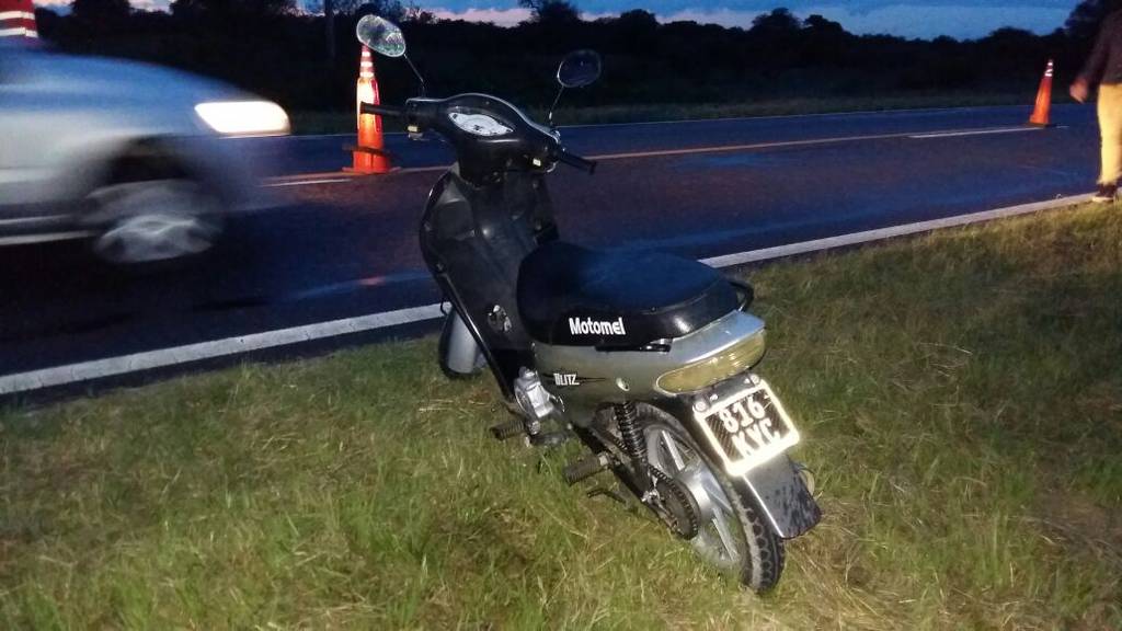Moto accidentada