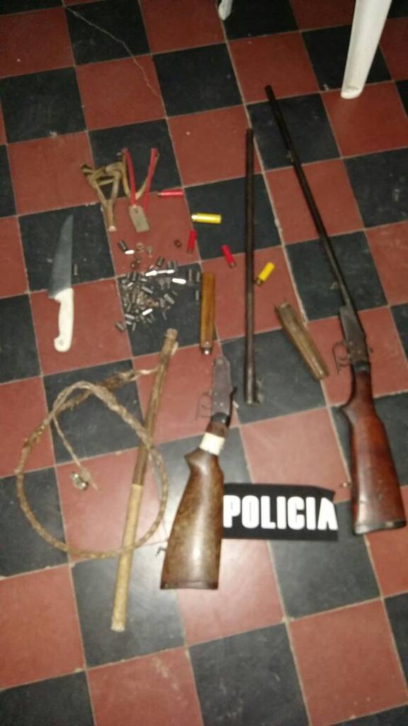 Elementos secuestrados en gresca