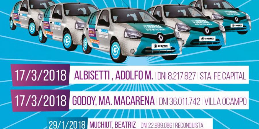 Chemes sorteó dos autos O KM y presentó su nueva campaña
