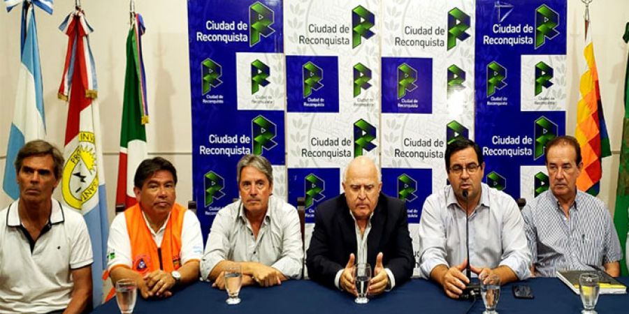 El intendente Vallejos evaluó junto con el gobernador la emergencia hídrica