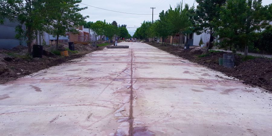 Finalizó la construcción de una nueva cuadra de pavimento