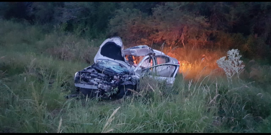 Dos muertos y un herido de gravedad en un choque al sur de Vera