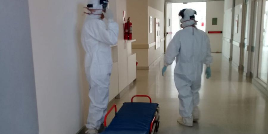 Coronavirus: la mujer de Vera fue nuevamente trasladada a su ciudad