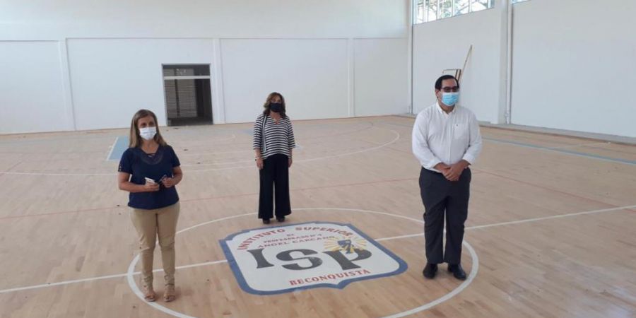 Frana recorrió las obras del Profesorado de Reconquista