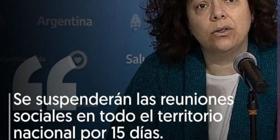 El Gobierno anunció que se vuelven a prohibir las reuniones sociales en las provincias que tenían habilitados los encuentros