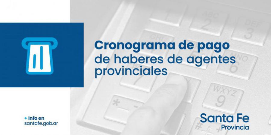 Cronograma de pago de sueldos correspondientes al mes de septiembre