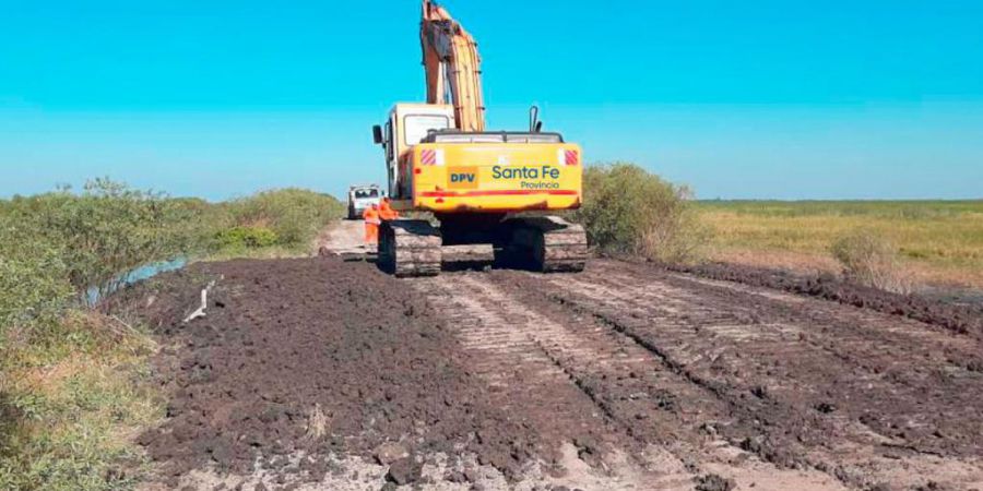 La provincia avanza con obras viales sobre la ruta 13 en el departamento Vera