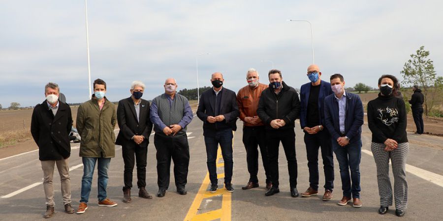 El gobernador recorrió obras de pavimentación en las rutas provinciales Nº36 Y N°88