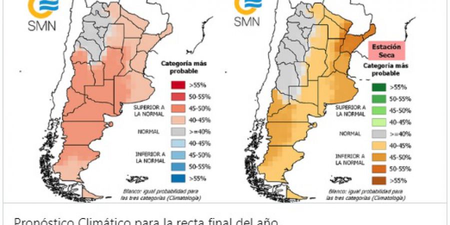 Proyección trimestral: ¿Qué pasará con las lluvias y la temperatura hasta enero?