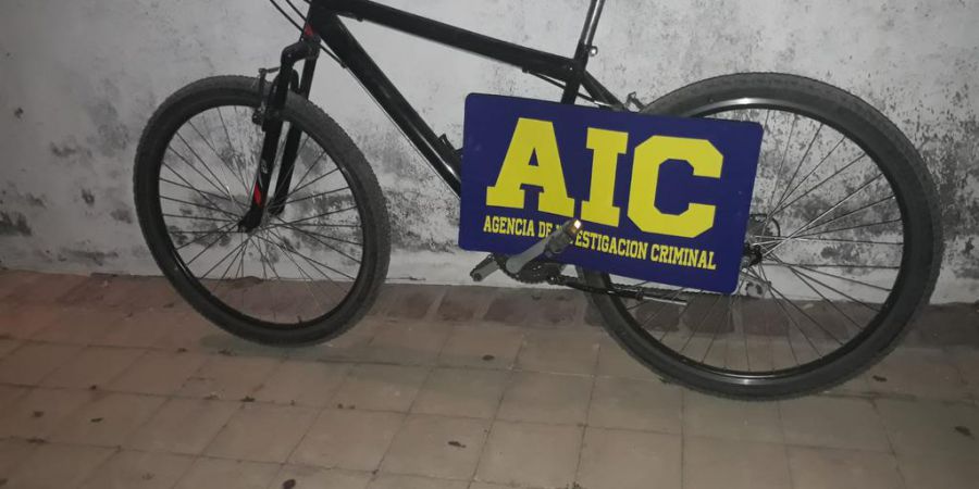 Reconquista: la AIC recupera una bici robada e identifica a un menor por el hecho delictivo