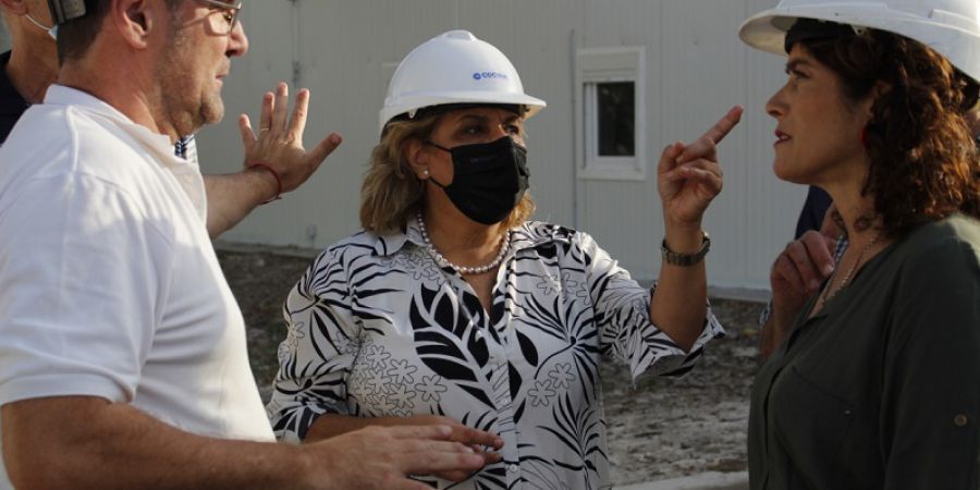 Martorano recorrió la obra de la terapia del Hospital Regional de Vera
