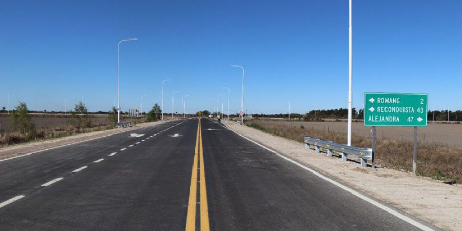 La provincia construirá un nuevo sistema de iluminación sobre ruta 1, a la altura de Romang