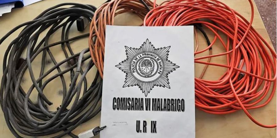 Mediante las cámaras de seguridad, identificaron a un ladrón de cables en Malabrigo