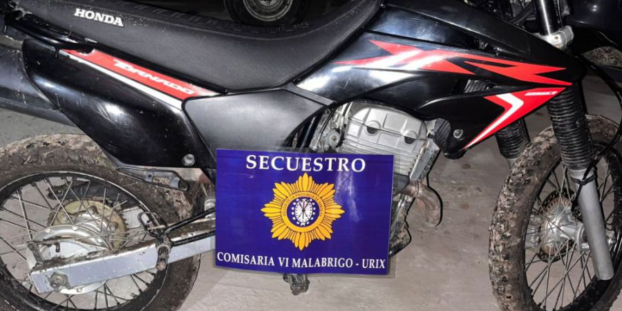 Recuperan moto que había sido robada esta madrugada