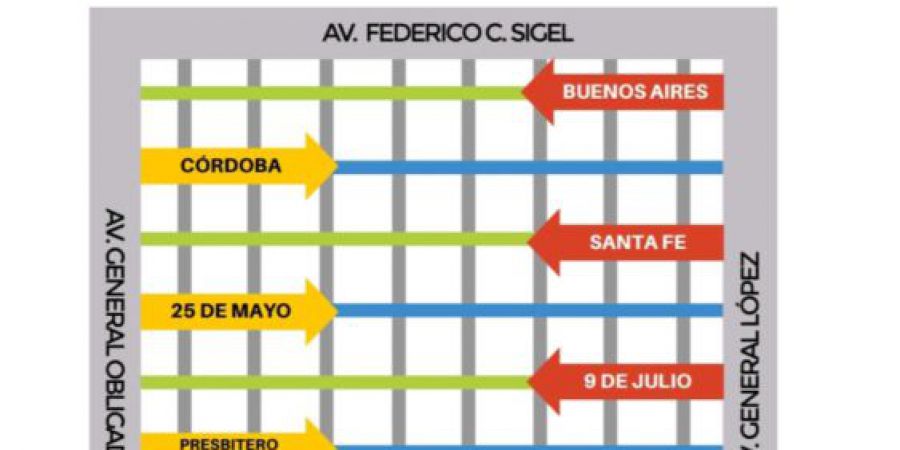 Desde este lunes, varias calles empiezan a tener sentido único de circulación