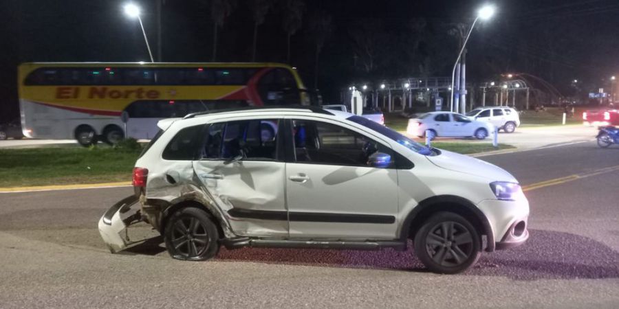 Accidente en el ingreso a Malabrigo