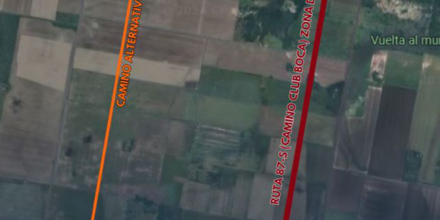 Trabajos de mantenimiento en la Ruta 87 S