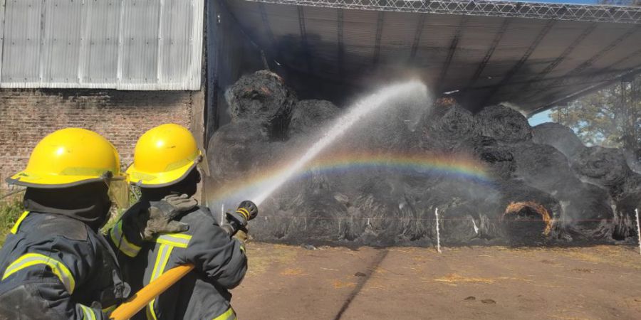 Incendio en un galpón agrícola de Reconquista: pérdidas millonarias