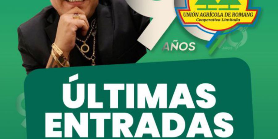 Ultimas cien entradas digitales para la cena show aniversario de la Unión Agrícola de Romang